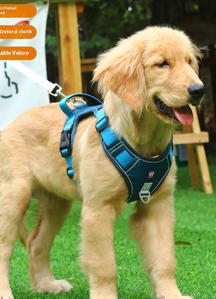 Vest-style Dog Harness w/Leash.    For Medium And Large Dogs