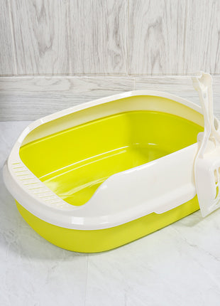 Semi-Enclosed Cat Litter Box