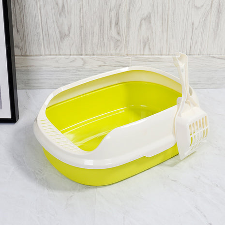 Semi-Enclosed Cat Litter Box