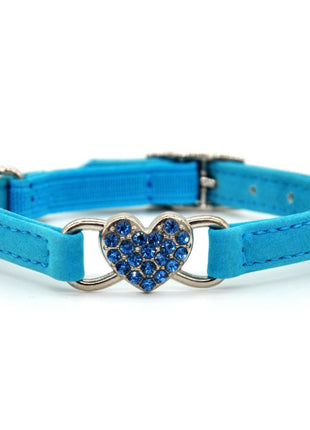 Cat Love Collar w/Heart Bling Charm