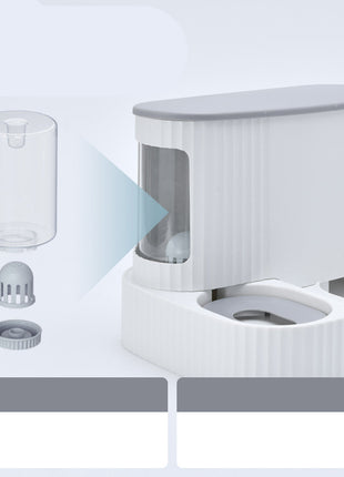 Automatic Gravity Feeder and Water Dispenser for Cats