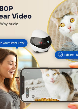 Revolutionary Enabot Ebo SE Pet Camera: Your Ultimate Home Security Solution with 1080P Video, Night Vision, and 2-Way Talk for Pets, Babies, and the Elderly