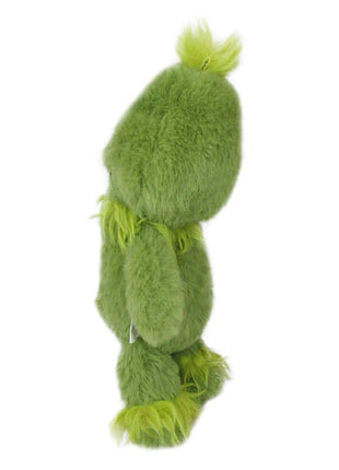 Grinch-Inspired Holiday Plush Dog Toy with Squeaker - Green