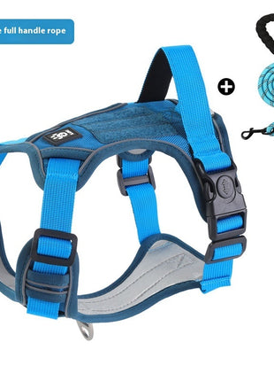 Vest-style Dog Harness w/Leash.    For Medium And Large Dogs