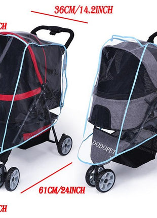 DoDoPet Dog Stroller w/Rain Cover