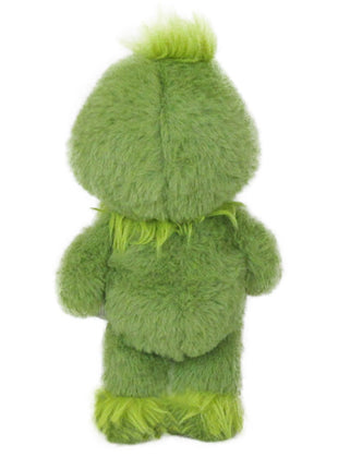 Grinch-Inspired Holiday Plush Dog Toy with Squeaker - Green