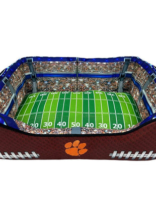 Pets First NCAA Football Stadium Pillow Bed for Dogs & Cats Sporty Dog Bed