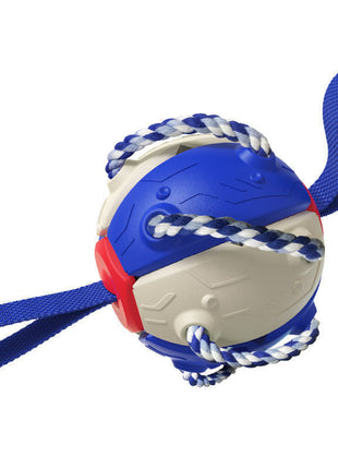 Interactive Dog Soccer Ball w/Rope