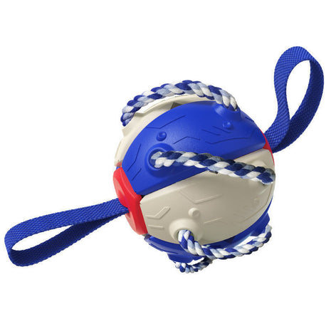 Interactive Dog Soccer Ball w/Rope