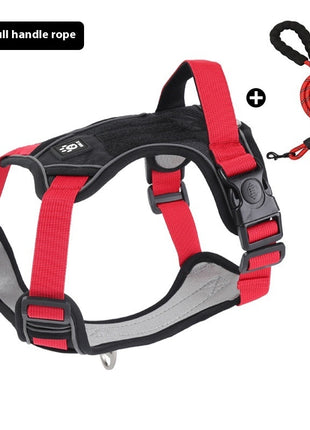 Vest-style Dog Harness w/Leash.    For Medium And Large Dogs