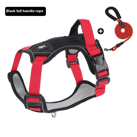 Vest-style Dog Harness w/Leash.    For Medium And Large Dogs