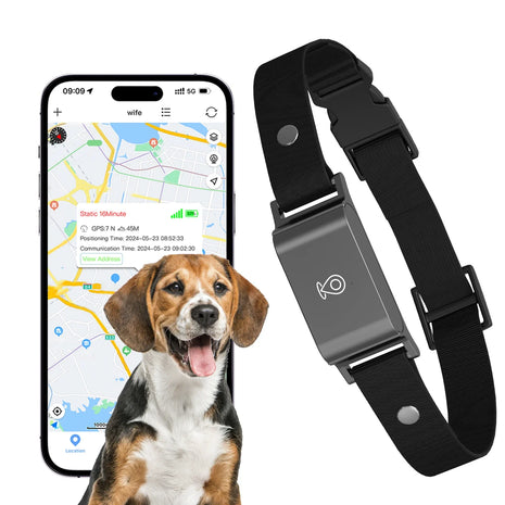 4G GPS Pet Tracker for Dogs & Cats Waterproof  - for iOS Android