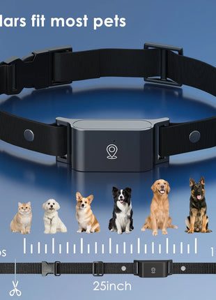 4G GPS Pet Tracker for Dogs & Cats Waterproof  - for iOS Android