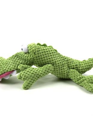 Gators Checker Large Plush Dog Toy - Soft, Durable, Chew-Resistant with Reinforced Seams