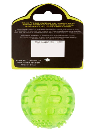 Dura-Squeaks Non-Toxic TPR Bouncing Dog Toy Ball - Durable and Squeaky, Green