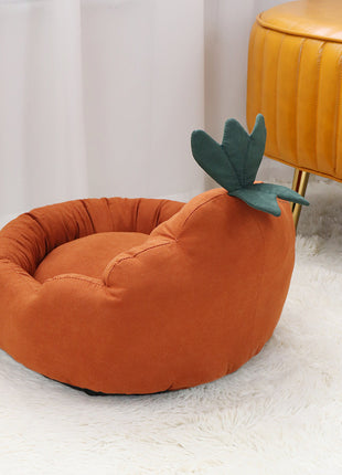 Carrot-Style Dog Bed                         for Small & Medium Dogs