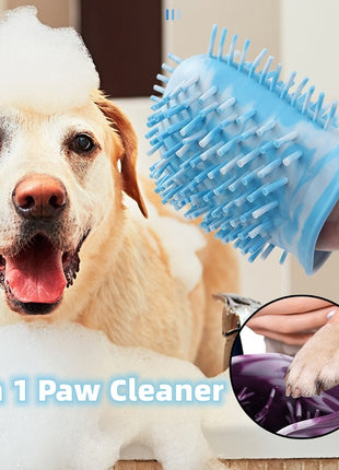 2 In 1 Brush - Bathing & Paw Cleaner