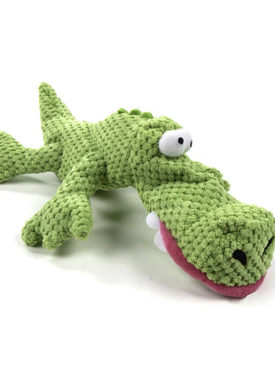 Gators Checker Large Plush Dog Toy - Soft, Durable, Chew-Resistant with Reinforced Seams