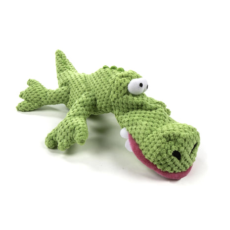 Gators Checker Large Plush Dog Toy - Soft, Durable, Chew-Resistant with Reinforced Seams