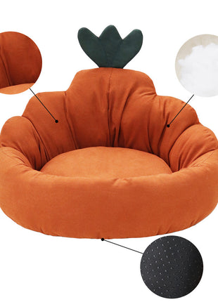 Carrot-Style Dog Bed                         for Small & Medium Dogs